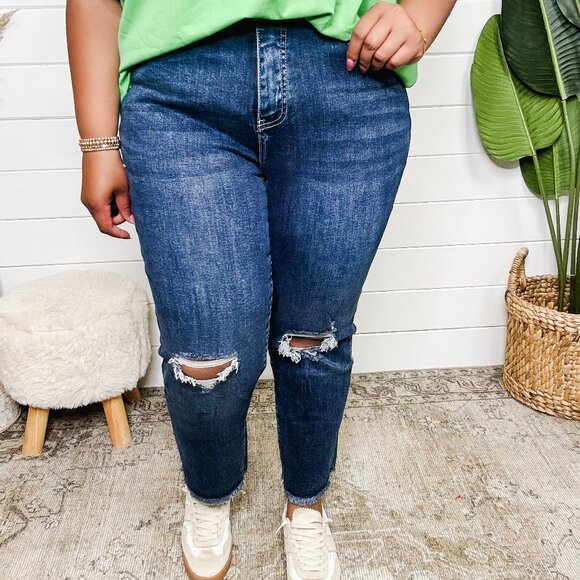 RFM Dylan Crop Jeans - NWT - Size 20 - Dark Wash - Picture 1 of 2